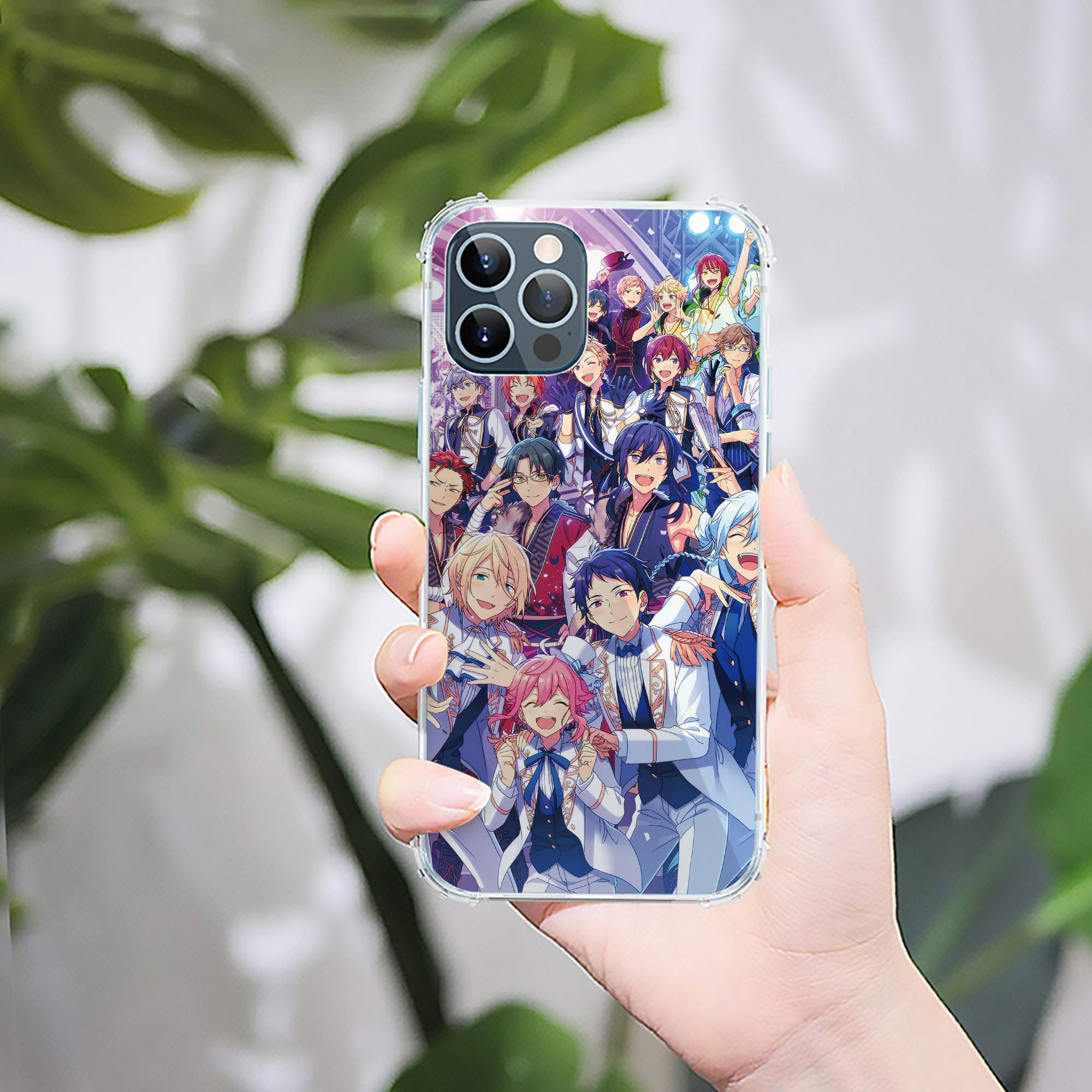 （画像用） あんさんぶるスターズ! Ensemble Stars 【iPhone 12シリーズ対応】透明スマホケース（クリアソフトケース）